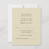 滝の結婚式　返信カード 出欠カード (裏面)