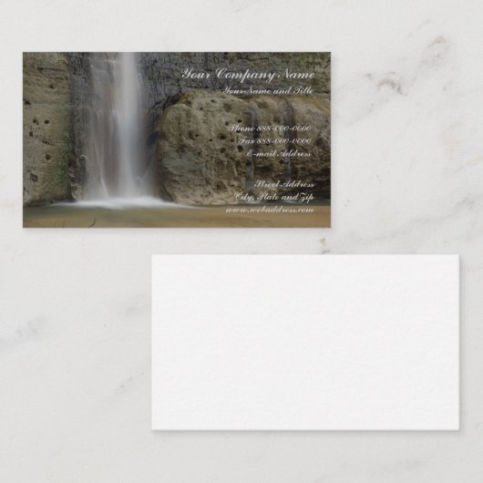 滝の自然の名刺 名刺 (正面/裏面)