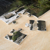 滝の自然写真 ジグソーパズル (側面)