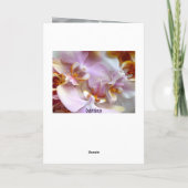 滝の花　桜　花　平和　愛　運命 サンキューカード (裏面)