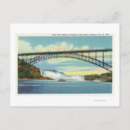 滝の表示ブリッジを折りたたむ前に表示 ポストカード (正面)