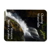 滝の追いかけ西ノースカロライナの写真 マグネット (横)
