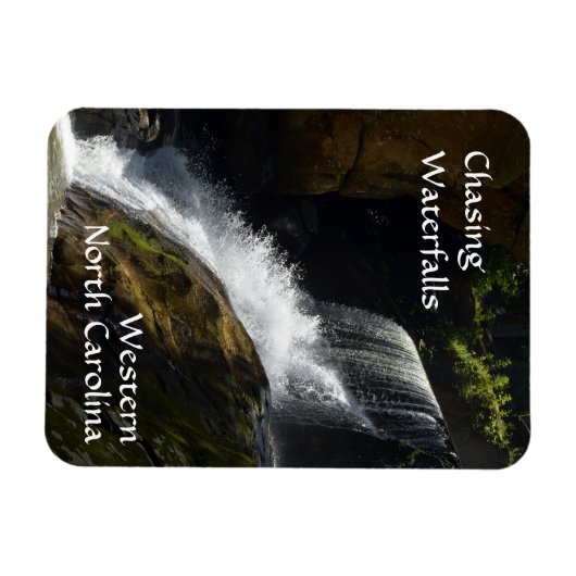 滝の追いかけ西ノースカロライナの写真 マグネット (横)
