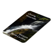 滝の追いかけ西ノースカロライナの写真 マグネット (左側)