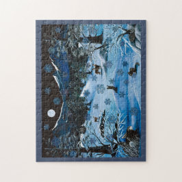 滝の雪片のパズル ジグソーパズル