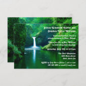 滝の風景写真 - 3x5結婚発表 招待状 (正面/裏面)