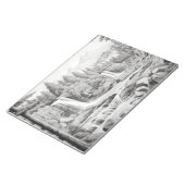 滝の風景自然アドベンチャーインクスケッチ ノートパッド (アングル)