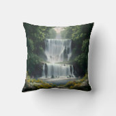 滝の風景 クッション (裏面)