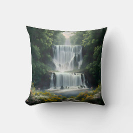 滝の風景 クッション