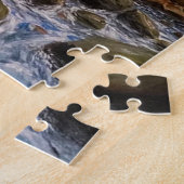 滝の風景 ジグソーパズル (側面)