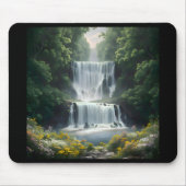 滝の風景 マウスパッド (正面)