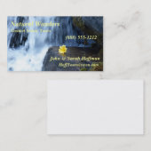 滝の黄色いサクラソウ 名刺 (正面/裏面)