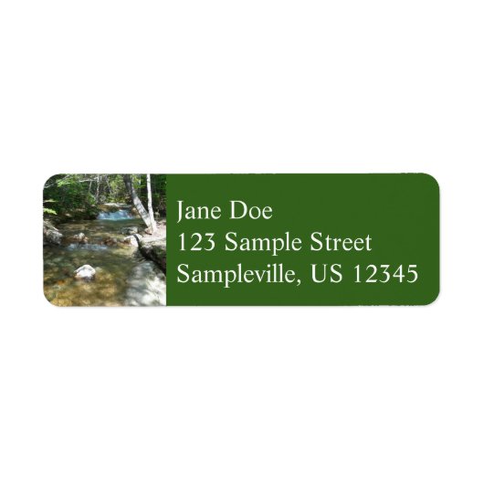 滝のPemigewasset River III ラベル (正面)