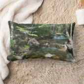 滝のPemigewasset River III ランバークッション (ブランケット)