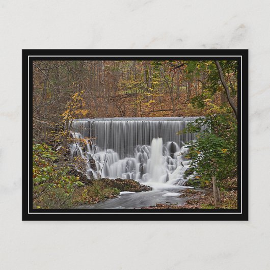 滝や秋の葉 ポストカード (正面)