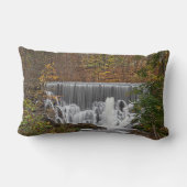 滝や秋の葉 ランバークッション (裏面)
