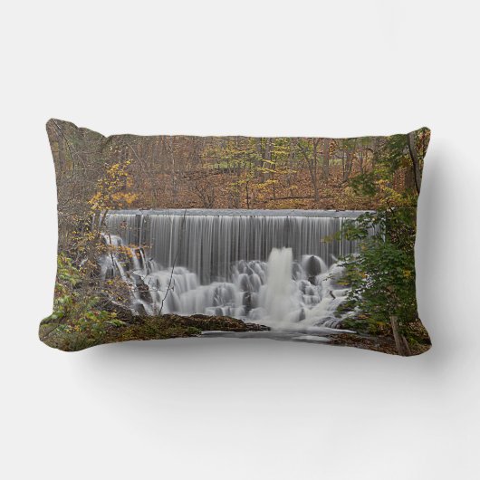 滝や秋の葉 ランバークッション (正面)