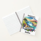 滝をカスケードしたアイダホ ノートブック (内部)