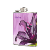 滝を持つ紫色ユリ フラスク (左)