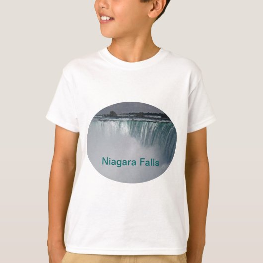 滝を救って下さい、水を節約して下さい Tシャツ (正面)