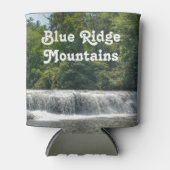 滝を追う青い尾根山脈 缶クーラー (正面)