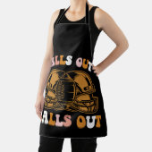 滝アウトボールアウトサッカーレトロ秋ヴィンテージ エプロン (インサイチュ)