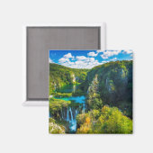滝エレガント風光明媚なクロアチア マグネット (正面/裏面)