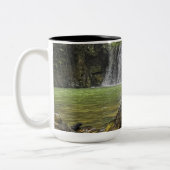 滝オアシスマグ – 緑の森とロッキーストラ ツートーンマグカップ (左)