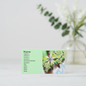 滝クール抽象芸術素晴らしフラクタル 名刺 (スタンド正面)