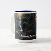 滝コーヒーマグと毎日のマントラ ツートーンマグカップ (正面左)