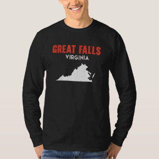 滝ス素晴らしバージニアUSA州アメリカトラベルビッグ Tシャツ