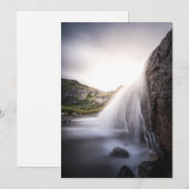 滝ノルウェー風景写真 シーズンカード (正面/裏面)