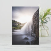 滝ノルウェー風景写真 シーズンカード (スタンド正面)