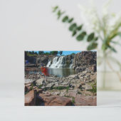 滝パーク、スー滝、サウスダコタ ポストカード (スタンド正面)