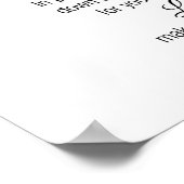 滝フォト詩篇4:8平和ポスター ポスター (角)