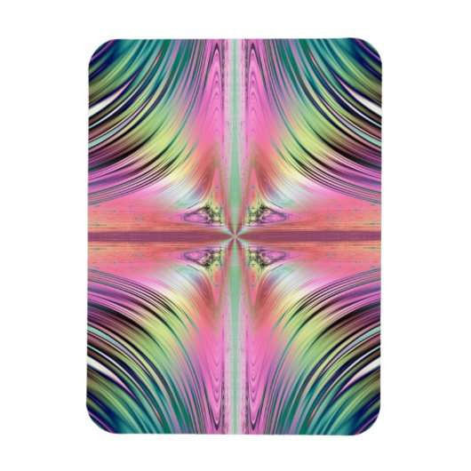 滝フラクタル上の日の出 マグネット (縦)