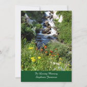 滝ワイルドフラワーメモリアル招待状 招待状 (正面)
