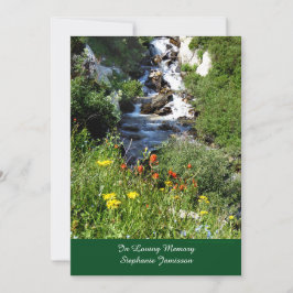 滝ワイルドフラワーメモリアル招待状 招待状
