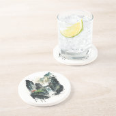 滝中国ののある古代のインクの風景 コースター (側面)