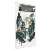 滝中国ののある古代のインクの風景 ミニクリップボード (アングル)