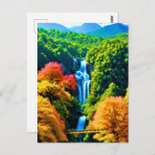 滝中国の ポストカード (正面/裏面)