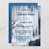 滝凍ってい氷結晶リハーサルディナー 招待状 (正面/裏面)