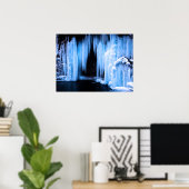 滝凍ってい ポスター (ホームオフィス)