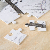 滝凍ってい、黄色 ジグソーパズル (側面)