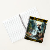 滝威厳のあるの横に誇らしげに立ち止まる ノートブック (内部)