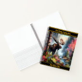 滝威厳のあるの近くに立って鮮やかいる ノートブック (内部)