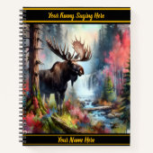 滝威厳のあるの近くに立って鮮やかいる ノートブック (正面)