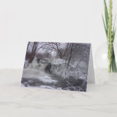 滝威厳のあるクリスマスカード シーズンカード (正面)