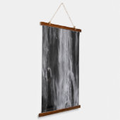 滝威厳のあるボカ、スロベニア黒白 吊り下げ型タペストリー (傾斜あり)