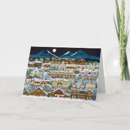 滝山の下のクリスマス シーズンカード